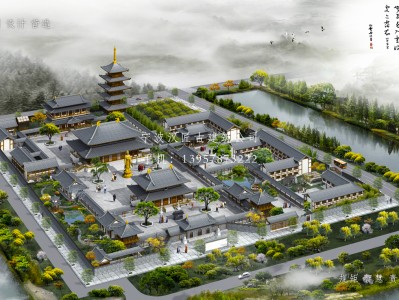 福清寺庙建筑总体规划方案