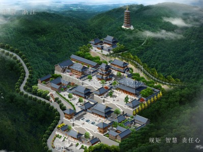 福清龙王寺古建规划设计布局图